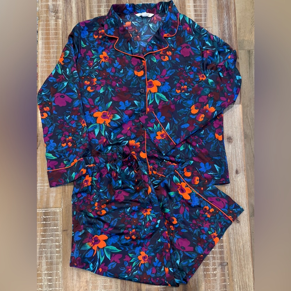 The Pioneer Woman Floral Satin Pajama Set Size Large